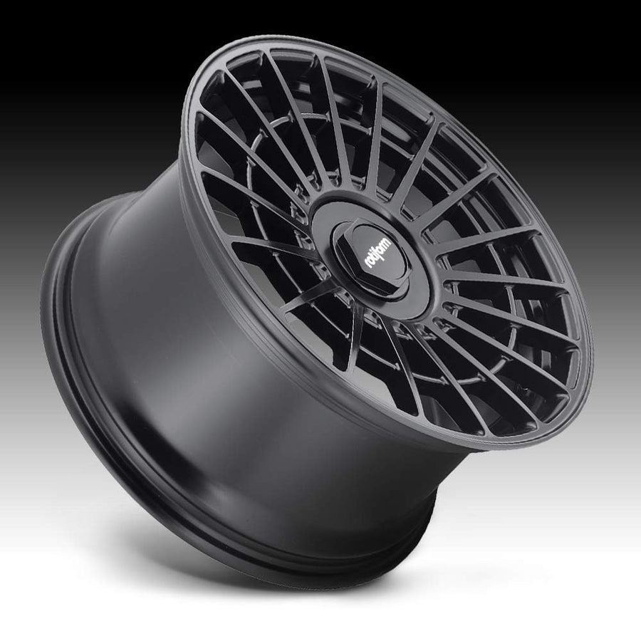 LAS-R Rotiform 18X9.5 5X100/4.5 6.23 25mm MATTE BLACK - R142189503+25