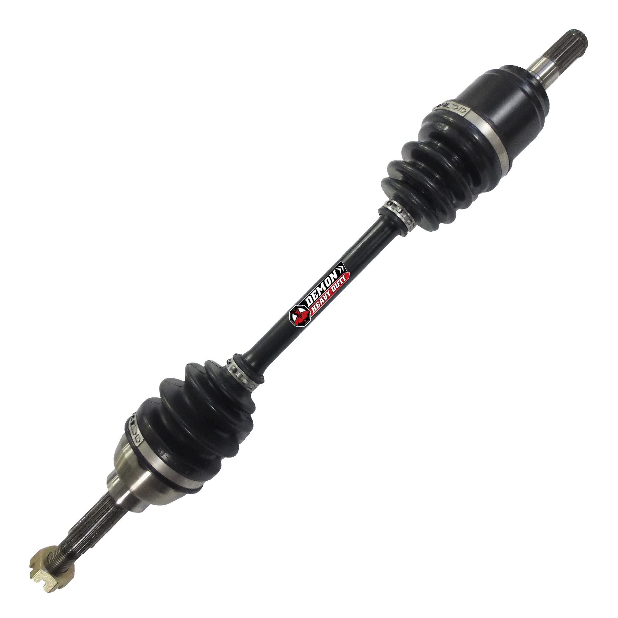 Demon Powersports Heavy Duty Front Left/Right Axle (2005-18) Suzuki KingQuad 450/500/700/750, Made of 4340 Chromoly Steel, Dual Heat Treated High Strength, Wider Angles OEM: 54901-31G41