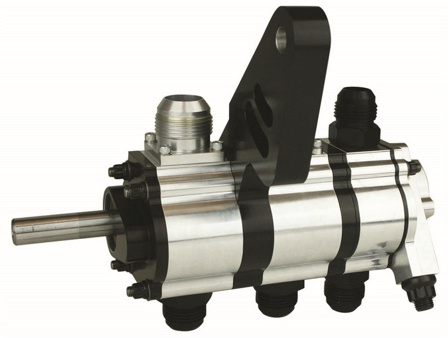 Moroso Tri Lobe 22373 Dry Sump Pump w/Rear Fuel Pump Drive, Passenger's Side Motor Plate Mount