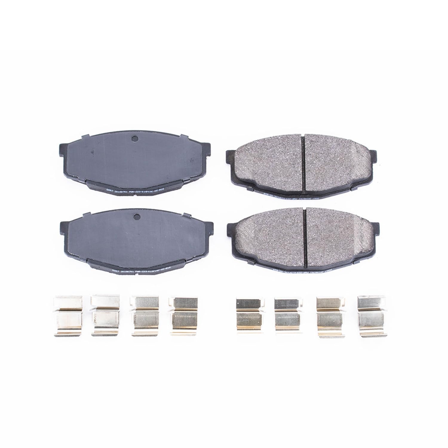 Power Stop Front Brake Kit For 1981-88 Toyota Cressida | 1985-95 Toyota Pickup - Ceramic Brake Pads With Installation Hardware, 17-207