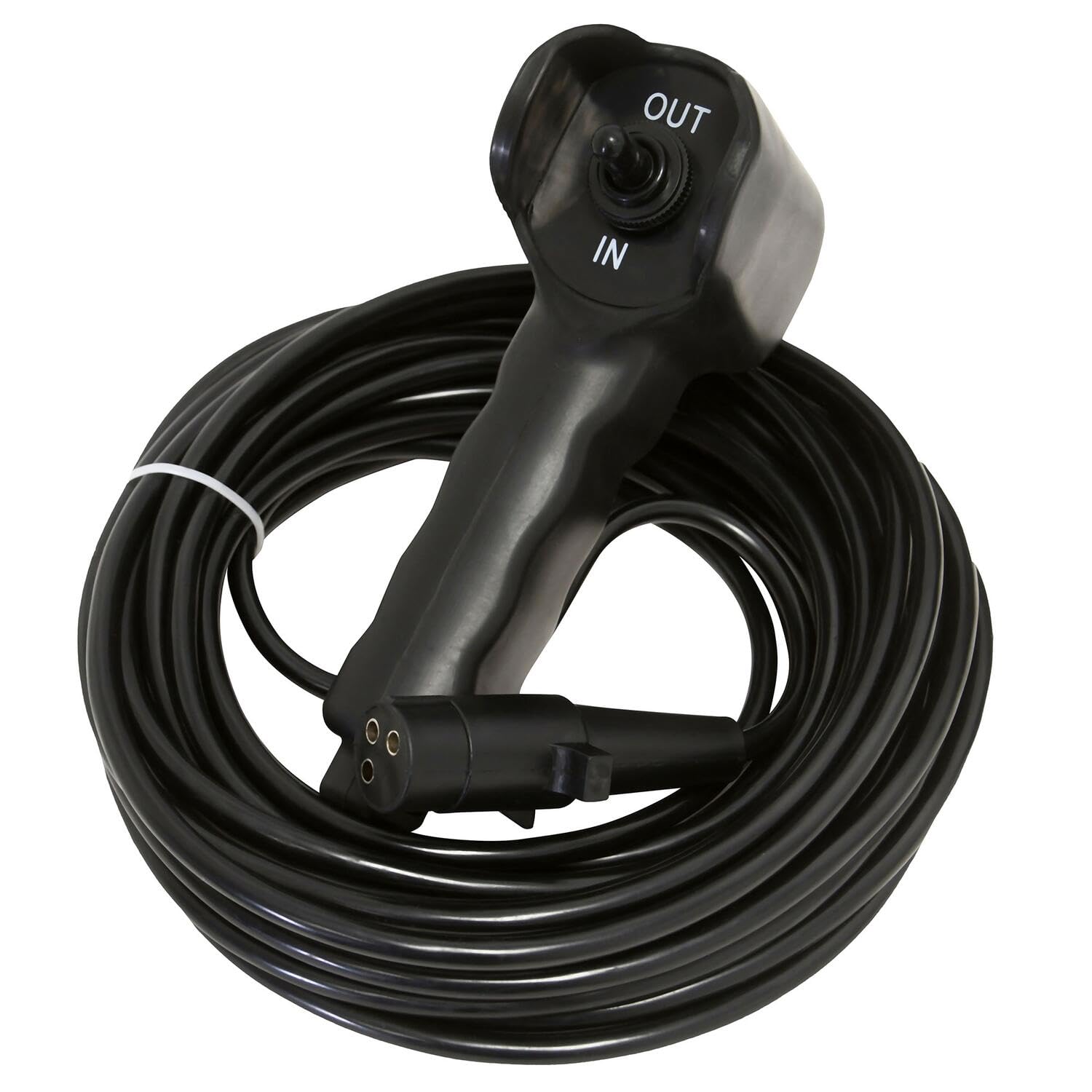 Tiger Shark SUPERWINCH 1518001 12V DC Winch 18,000lb/8165kg Single Line Pull with Hawse Fairlead, 33/64" x 80' Synthetic Rope, Corded Handheld Remote