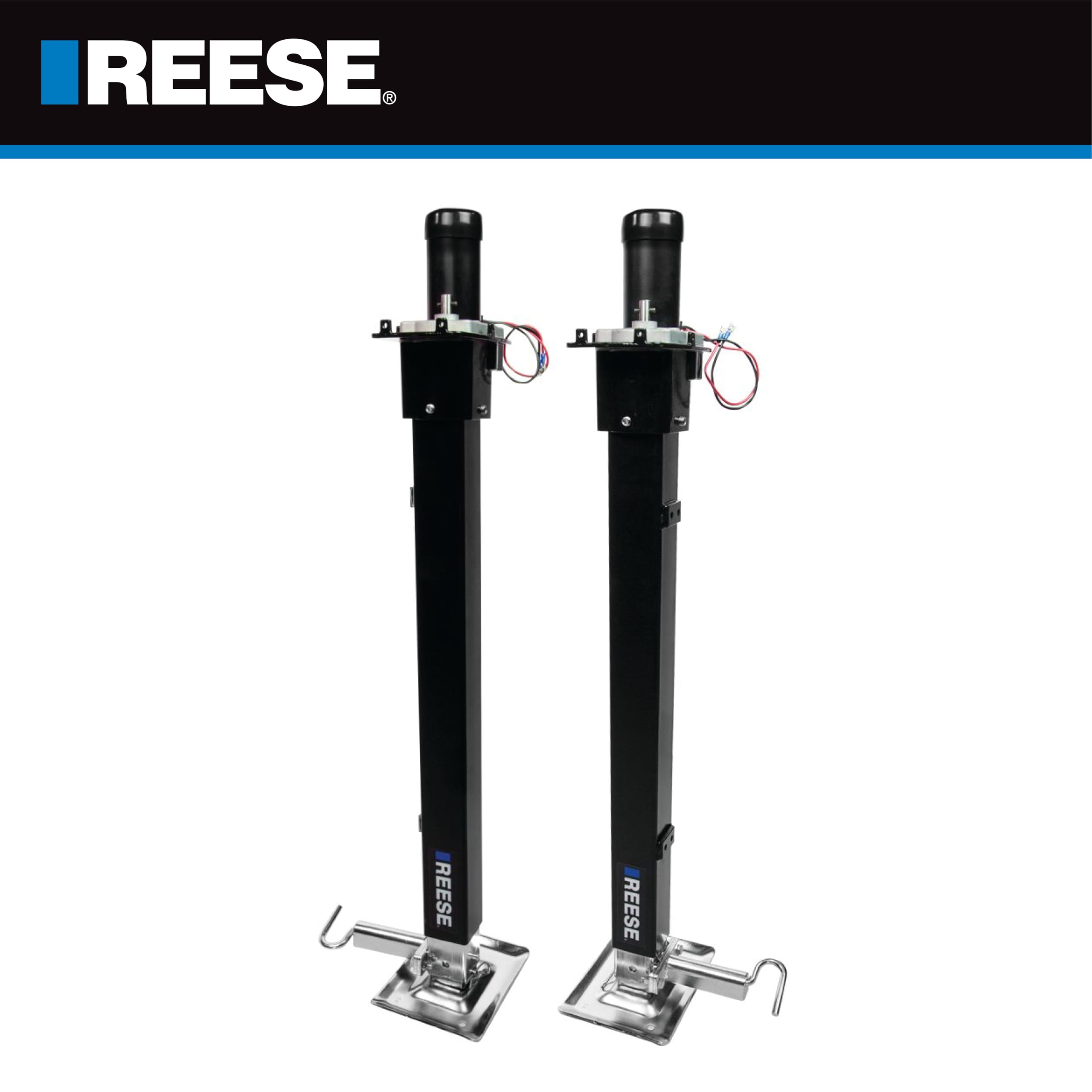 500708 Reese Fifth Wheel Landing Gear, 8,000 lbs. Lift Capacity, 36 Inch Travel