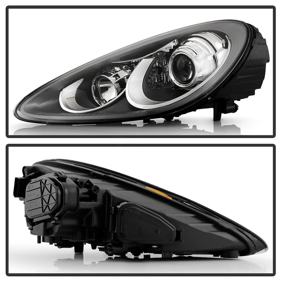 Porsche Cayenne 11-14 Spyder (POE) HID w/AFS Non-LED DRL Projector Headlights - OE Grey Left
