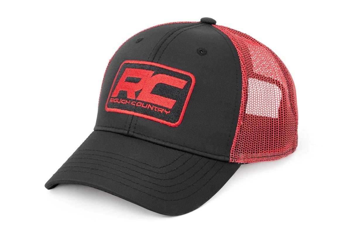 Rough Country Patch | Red Mesh | Black/Red Hat - 84124 Rough Country