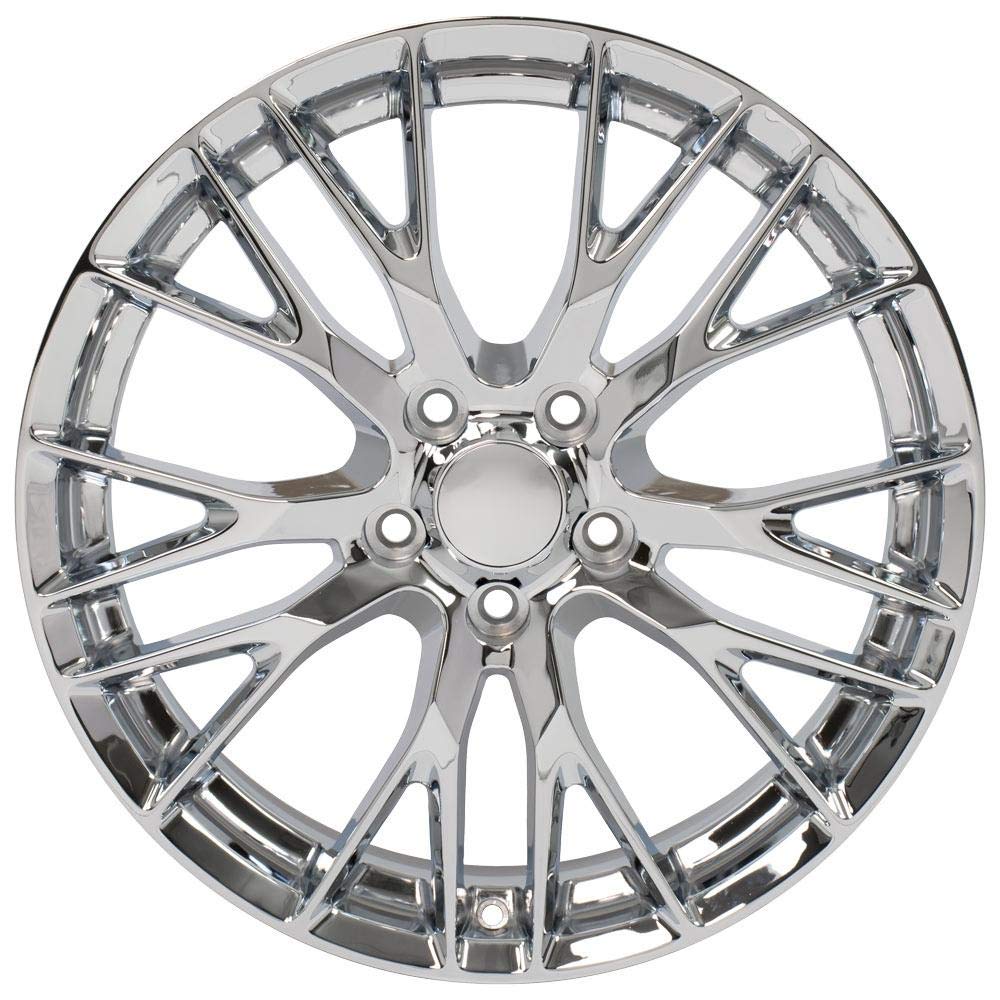 CV22C-20010-5475-79C OE Wheels 20" Replica Wheel CV22 Fits Chevrolet Corvette - C7 Z06 Rim 20x10 Chrome Wheel