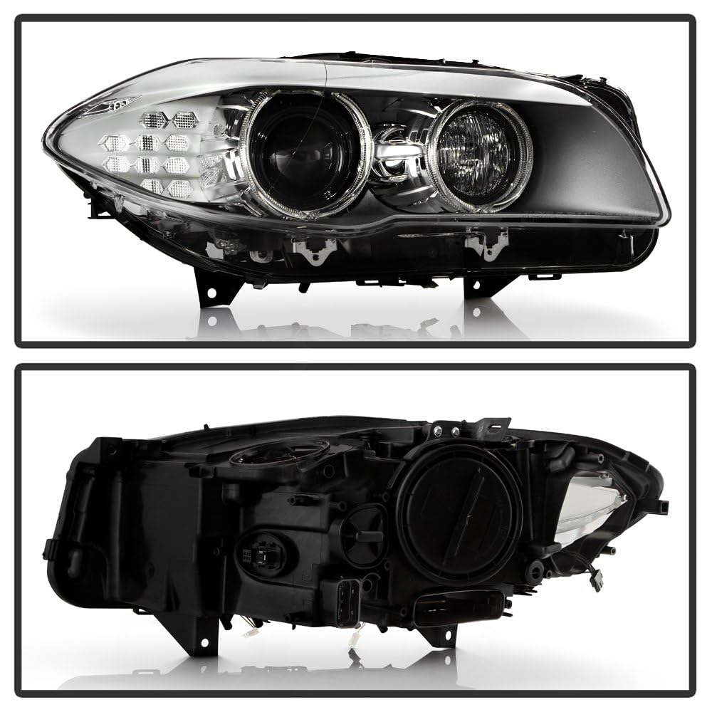 BMW Spyder (POE) 5 Series F10 11-13 HID w/AFS Projector Headlight - Low Beam-D1S(Not Included) ; High Beam-D1S(Not Included) ; Signal-LED - OE Right