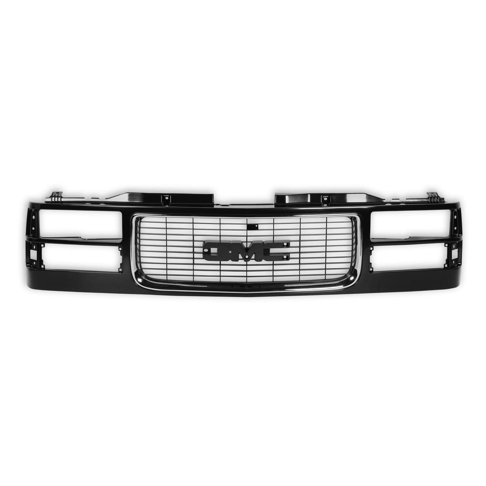 GMT400 GMC Grille - Holley Classic Trucks Composite Headlights - Black/Chrome