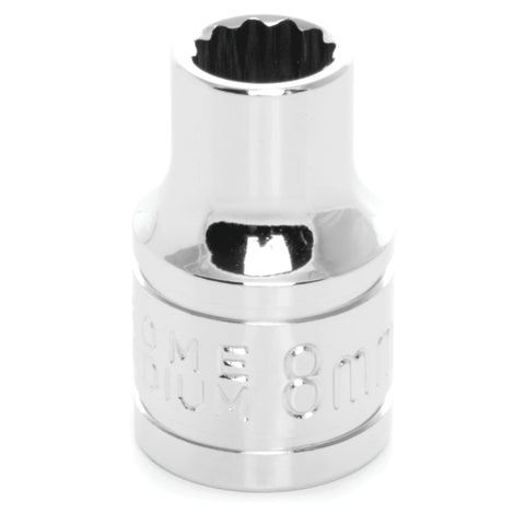W38808 Performance Tool 3/8-Inch 12-Point Socket, 8mm