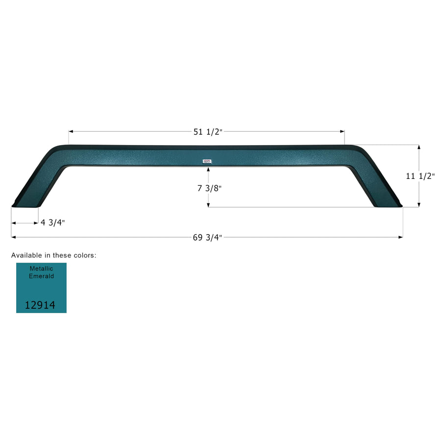 Fender Skirt ICON, Tandem, Thor, FS2914, Metallic Emerald
