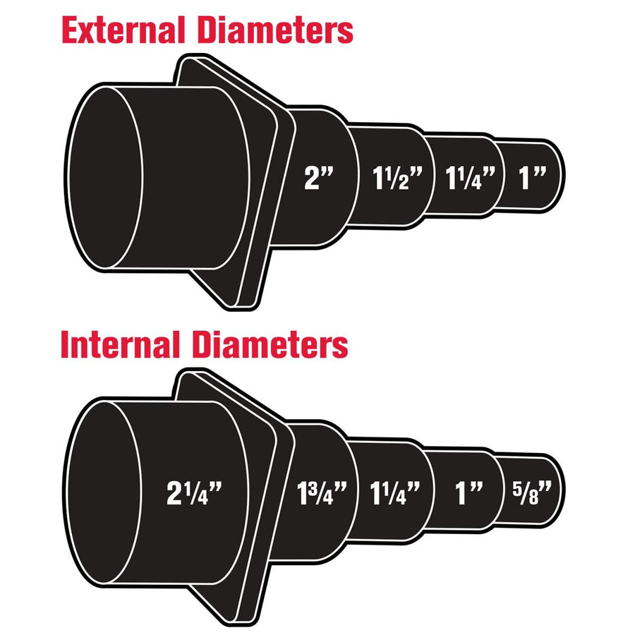 Universal Tool Adapter Shop-Vac 9068733, Customizable Soft Plastic For Connecting Various Accessories, (1-Pack)