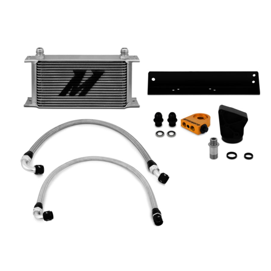 Mishimoto Oil Cooler Kit MMOC-GEN6-10T Thermostatic Fits Hyundai Genesis Coupe 3.8T 2010-2015 Silver