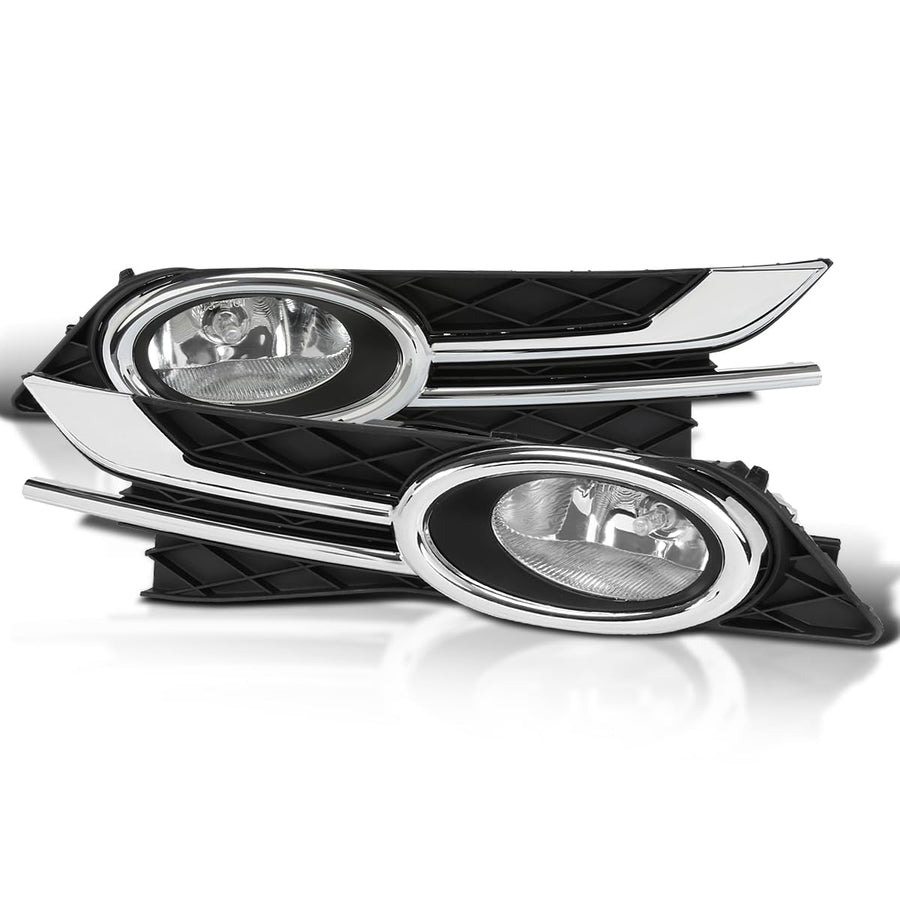 Clear SPEC-D TUNING Bumper Driving Fog Lights + Bulbs + Switch Compatible with 2014-2016 Honda Odyssey L+R Pair Assembly
