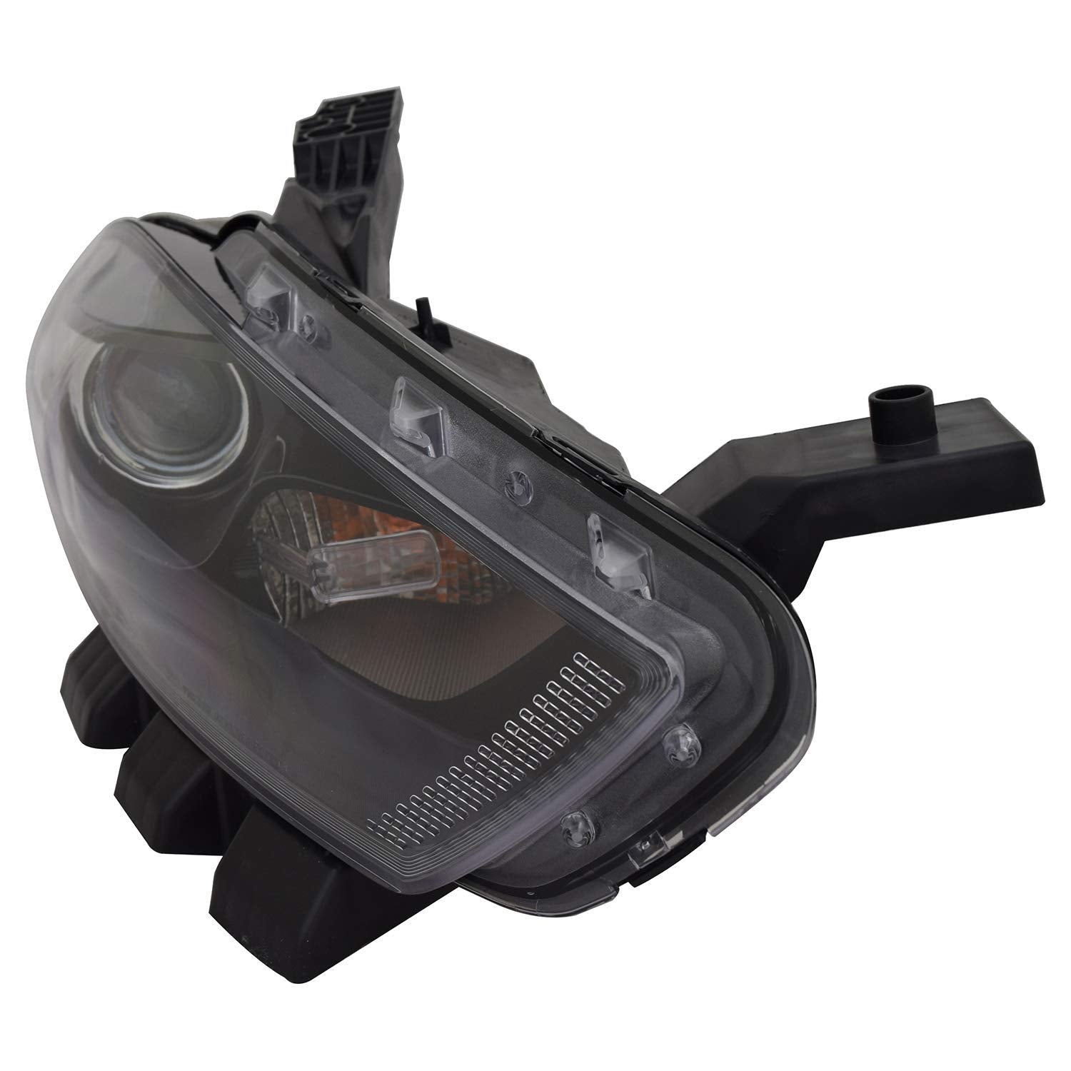 Right TYC Headlight Assembly Compatible with 2013-2015 Dodge Dart