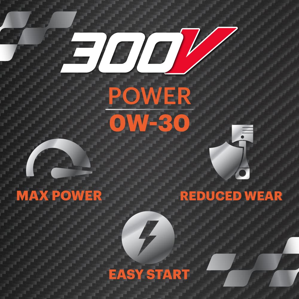 300V 0W-30 POWER Motul Car Racing Motor Oil Full Synthetic Engine Lubricant 2 Liter High Performance 4-Stroke Ester Core