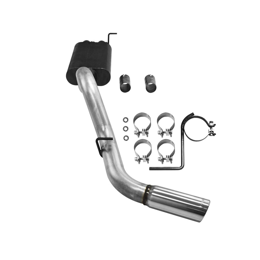 American Thunder Flowmaster 17328 Cat-Back Exhaust Kit 3.5 Inch Aluminized Steel 4 Inch Polished Stainless Tip Compatible with 2001-2006 2007 Classic Chevy Silverado GMC Sierra 2500HD/3500HD 6.0L 8.1L