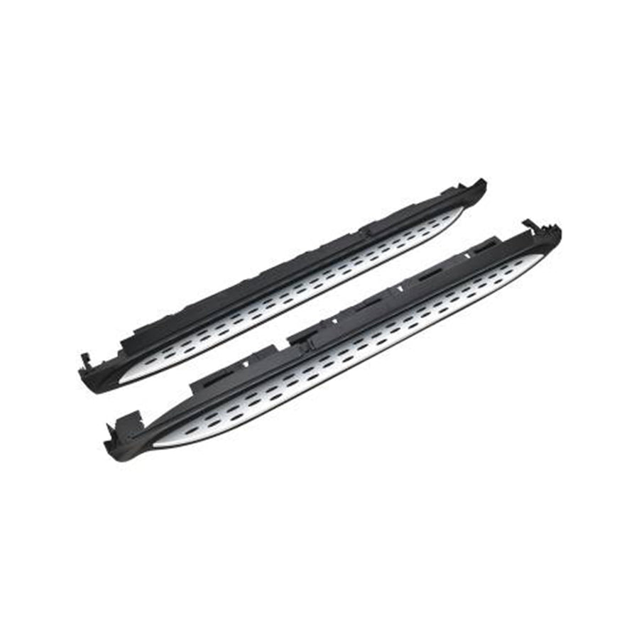 Black Aluminum Black Horse OEM Replica Running Boards Compatible with 2016-2019 Mercedes-Benz GLE350 coupe-RMWC292