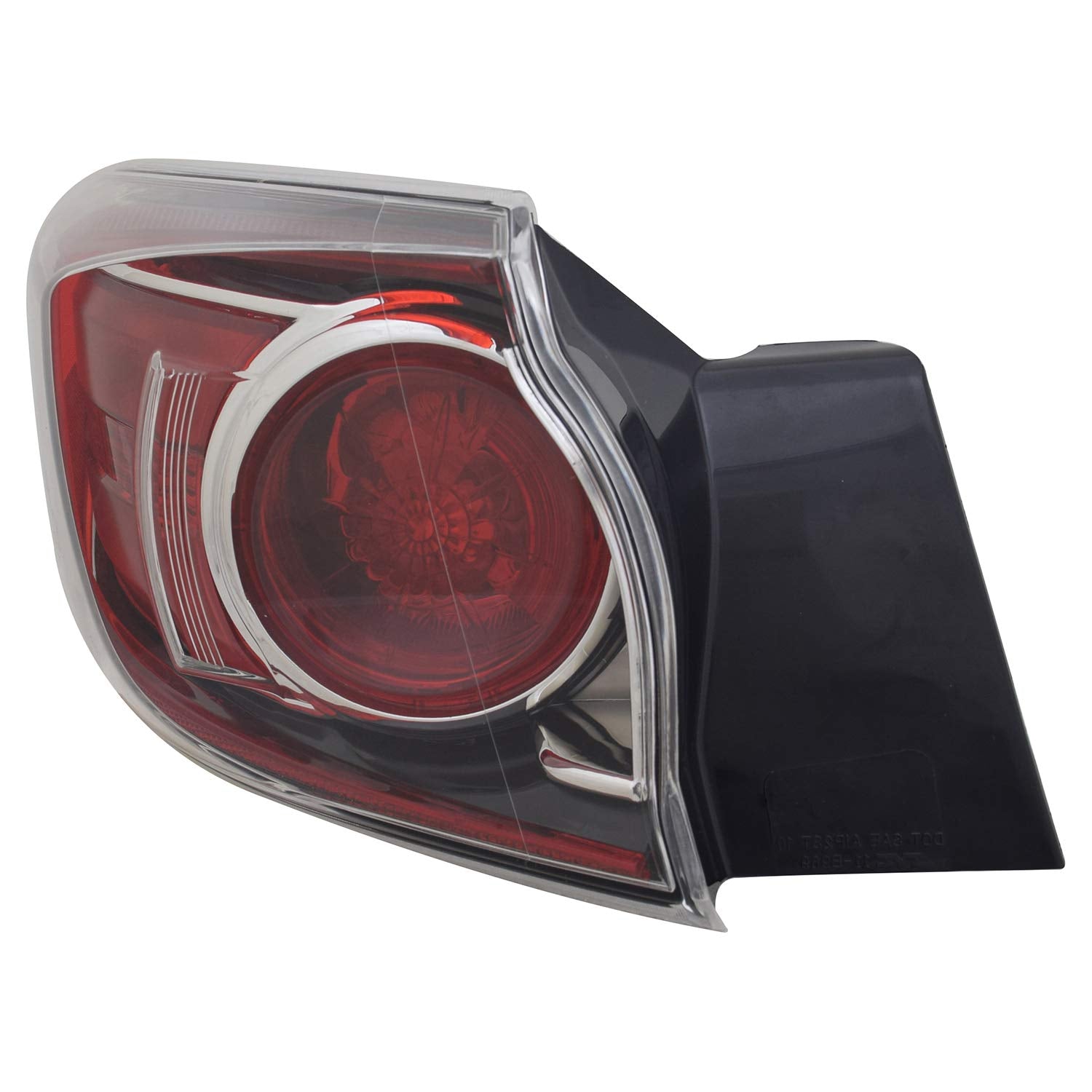 Left TYC Tail Light Assembly Compatible with 2010-2013 Mazda Mazda3