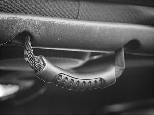 Rugged Ridge JKU Grab Handles for Jeep Wrangler | Nylon, Black | 13305.14 | Fits 2007-2018 Jeep Wrangler JKU 4-Door