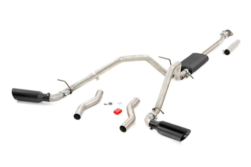 Dual Rough Country Cat-Back Exhaust for 19-24 Ram 1500 2WD/4WD | 5.7L - 96013