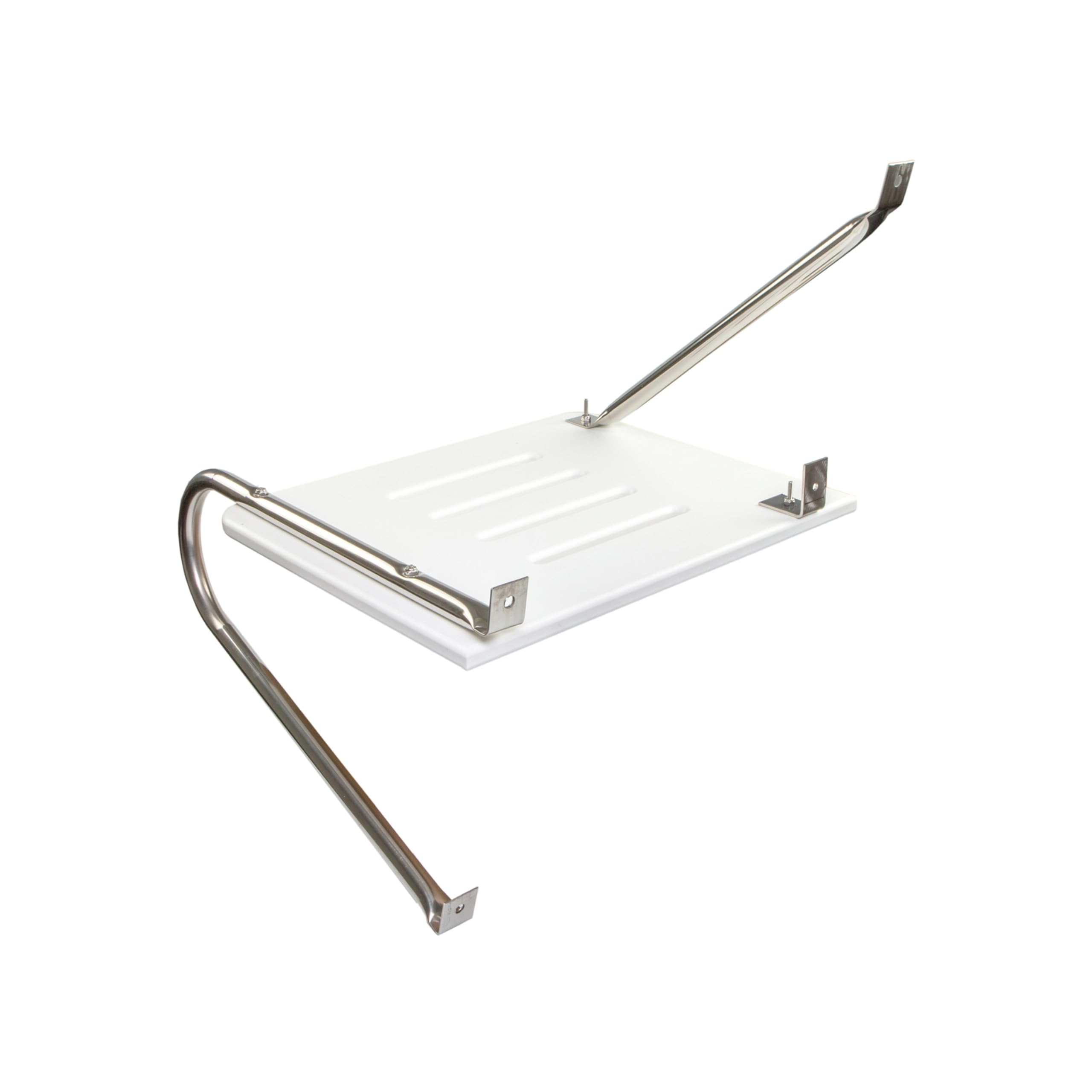 Poly Swim Platform Whitecap 67900 for Boats with Outboards - Single Rail, White
