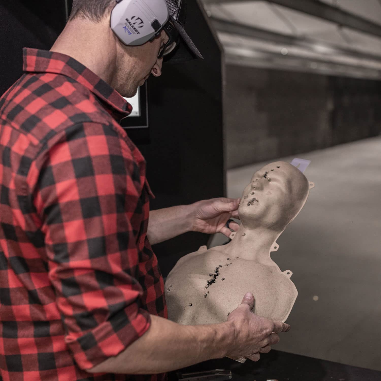 3D Silhouette Birchwood Casey 21.5" x 14" Targets | Lightweight Face and Torso Shooting Training Targets with Mounting Tab | Pack of 3