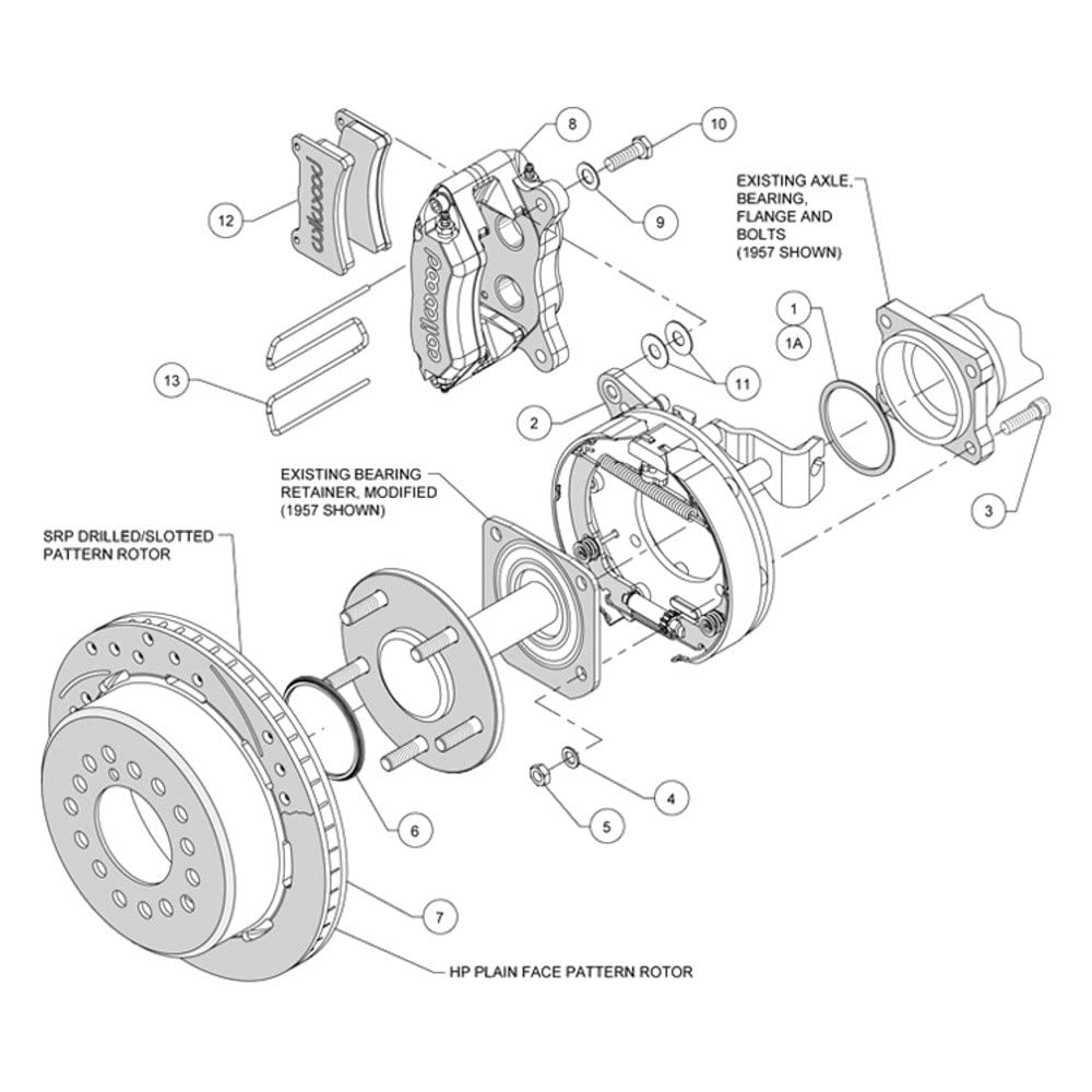 P-Brake Kit FDP-LP 11.00" - Red