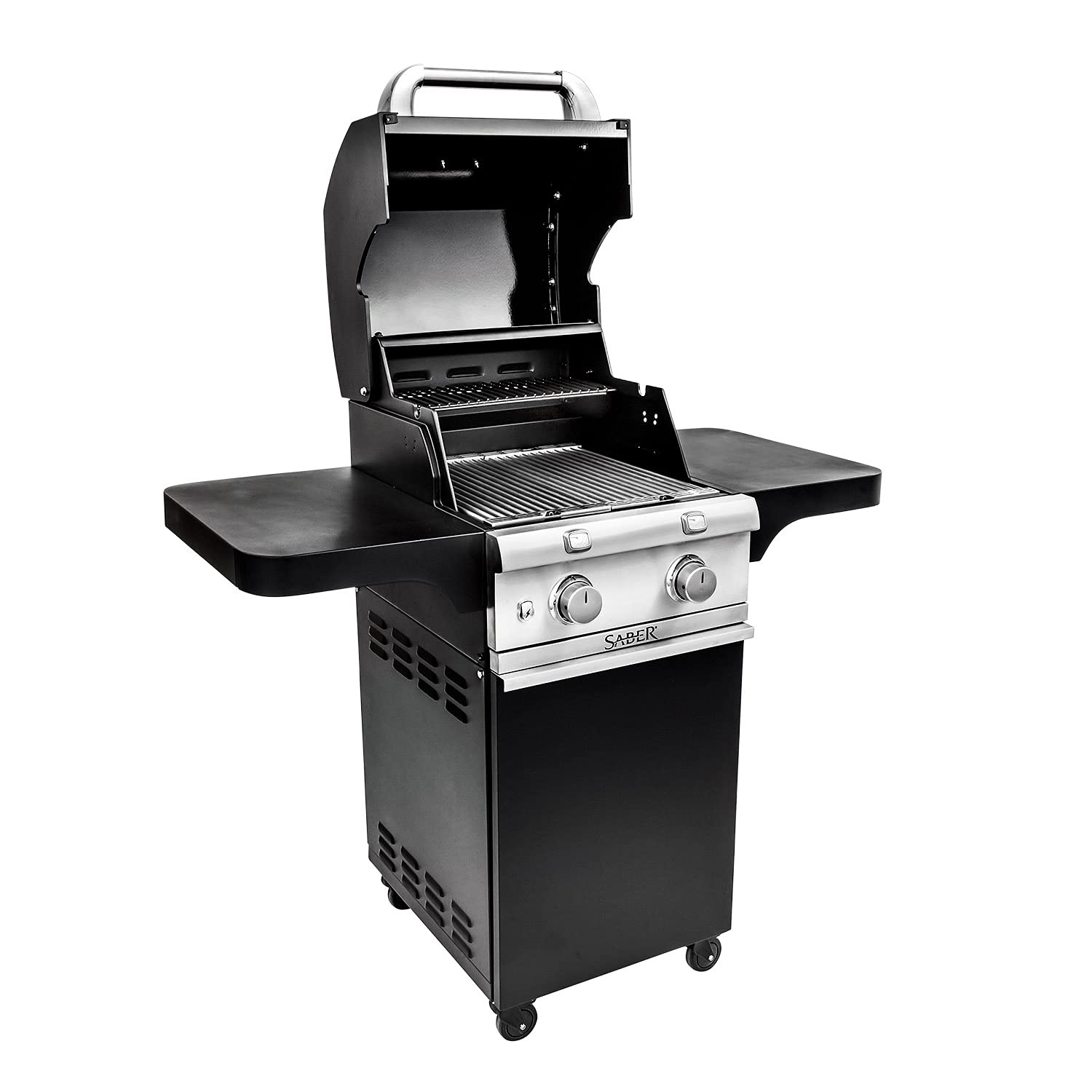 2-Burner Saber Grills Cart Grill, Black R33CC1017
