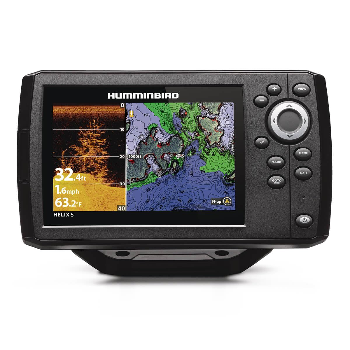 Humminbird GPS Helix 5 G3 Fish Finder with Transducer, Dual Spectrum Chirp Sonar & Down Imaging