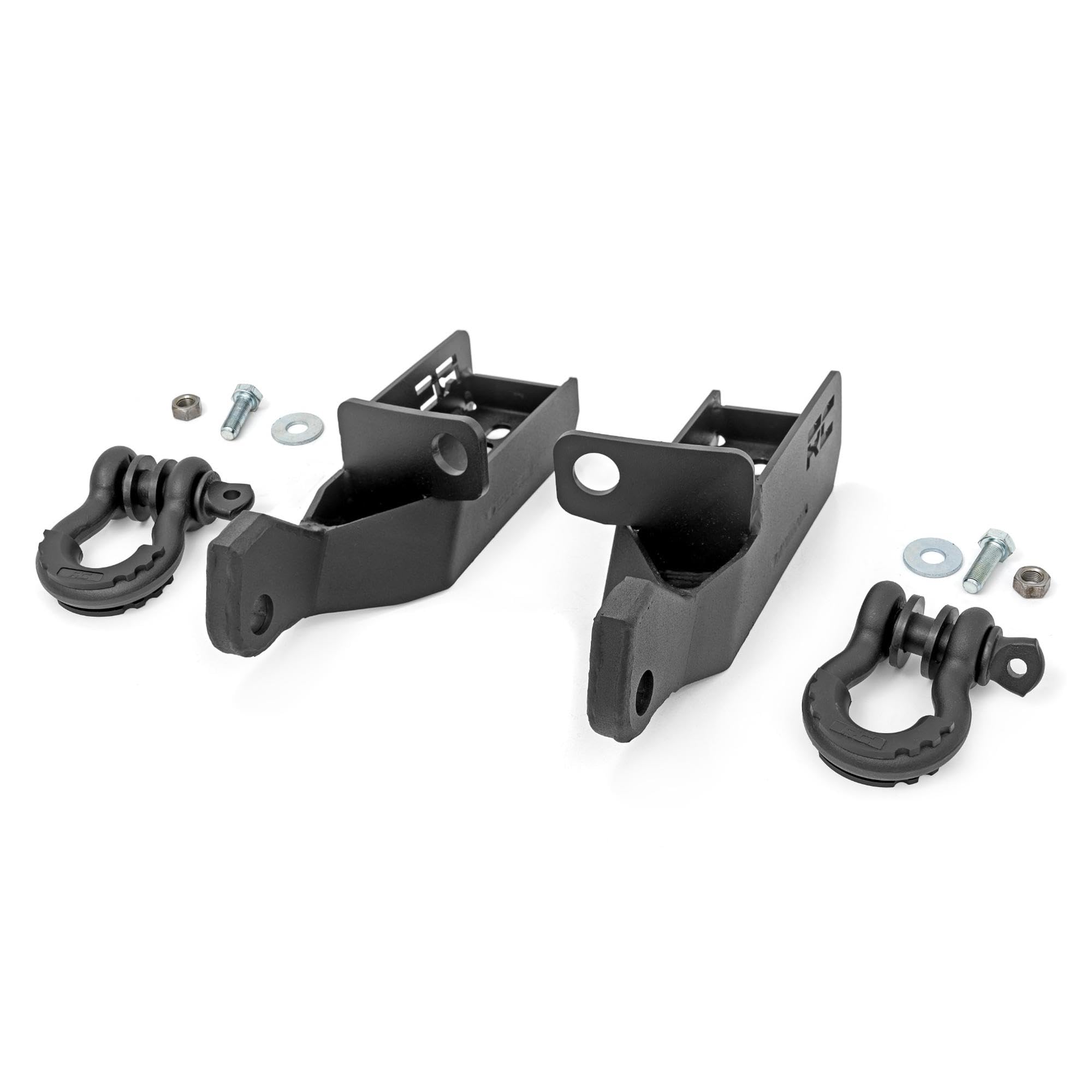 Front Shackle Kit Rough Country w/D-Rings & Rubber Isolators - 73126