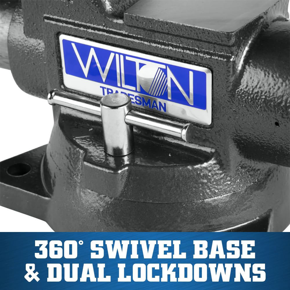 Tradesman Wilton XC Bench Vise, 4-1/2" Jaw Width, 3-1/2" Max Jaw Opening, 3-1/4" Throat (Model 1745XC)