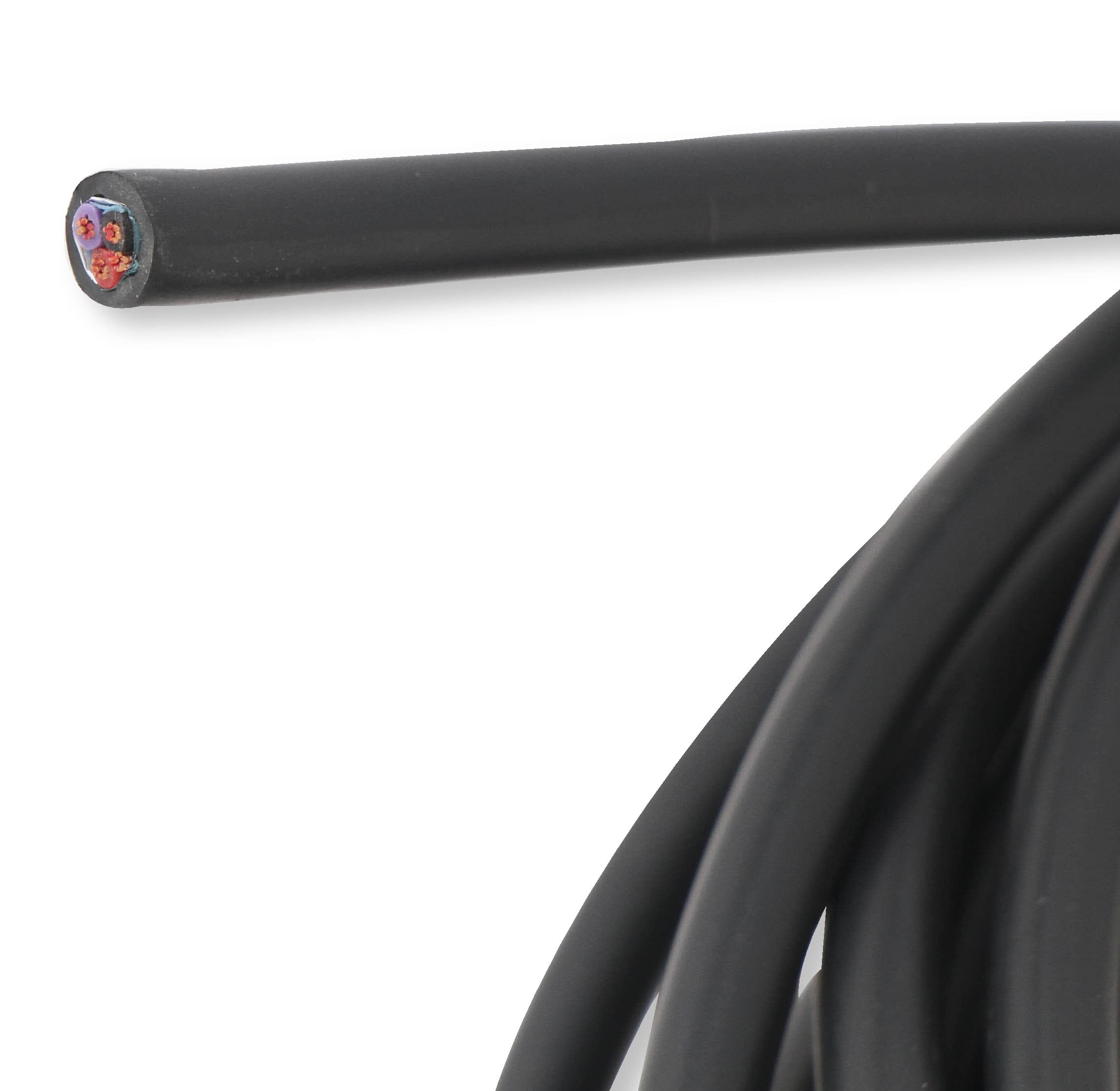25FT Holley EFI 572-103 Shielded Cable, 3 Conductor