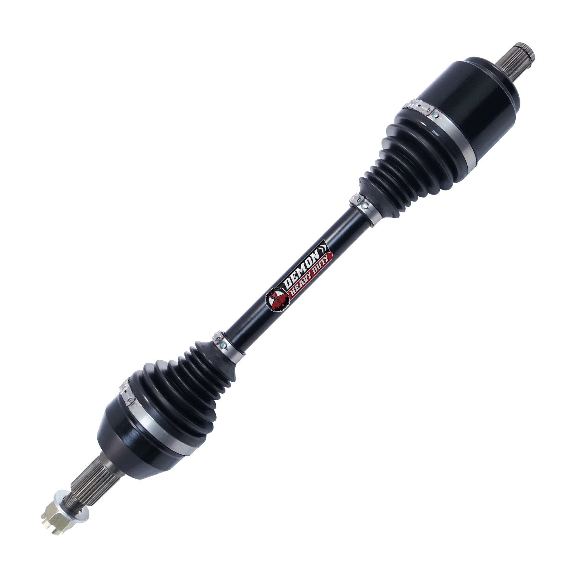 Demon Powersports Heavy Duty Front Left/Right Axle for (2016-18) Polaris Ranger 900/1000, Made of 4340 Chromoly Steel, Dual Heat Treated High Strength, Wider Angles & In Molybdenum Grease Precision