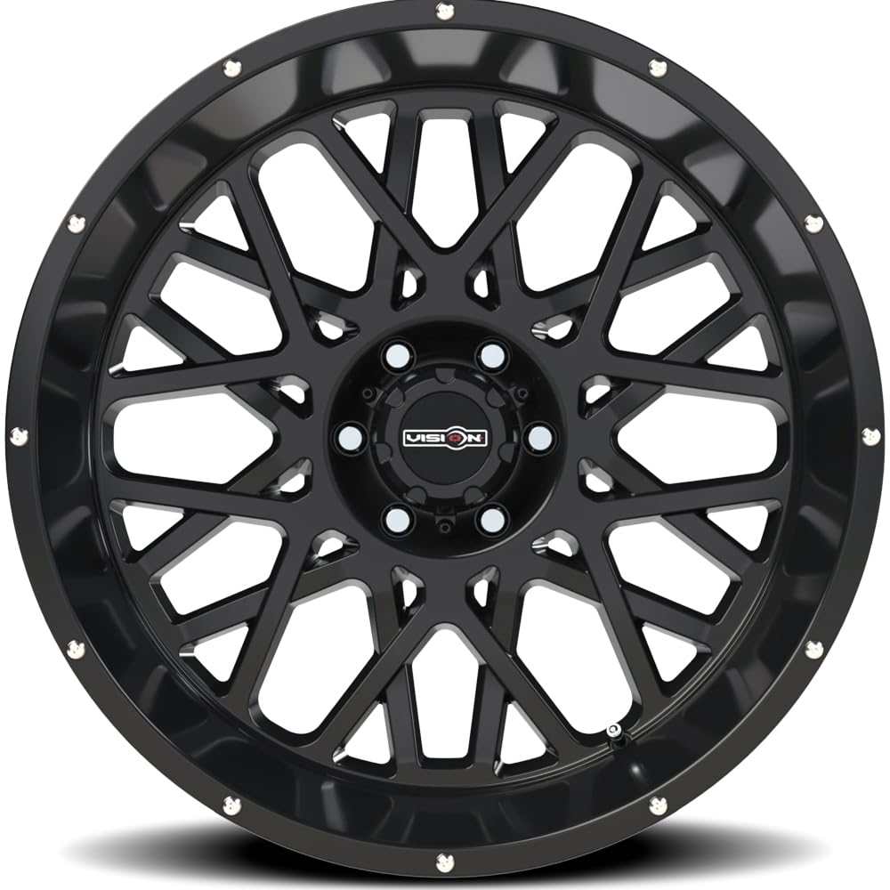 18x9 Vision 412 Rocker 8x170-12mm Gloss Black Wheel Rim 18" Inch