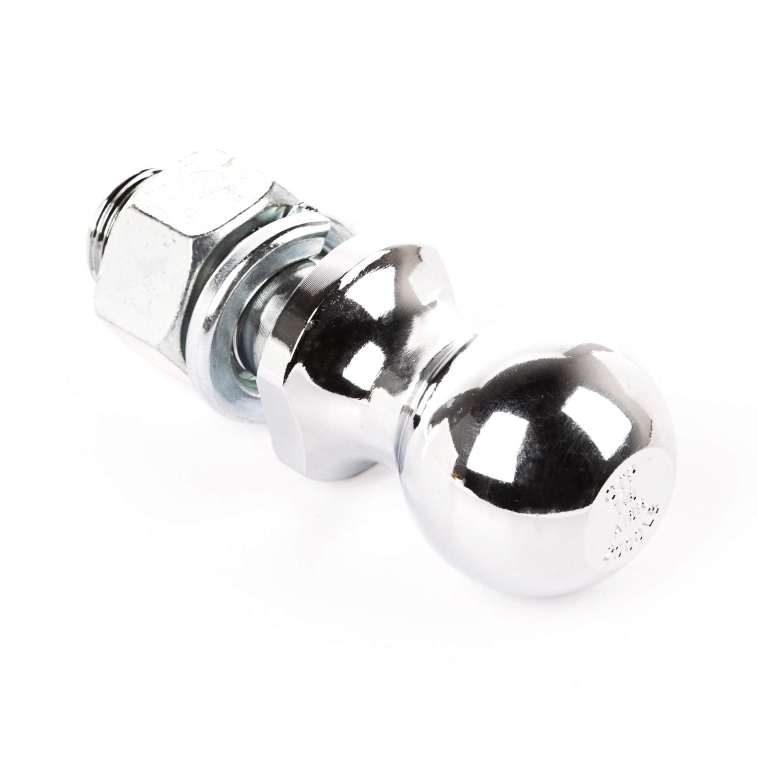 Trailer Hitch Ball, Rugged Ridge | 1-7/8 Inch Ball, 1 Inch Diameter Shank, Chrome | 11305.04