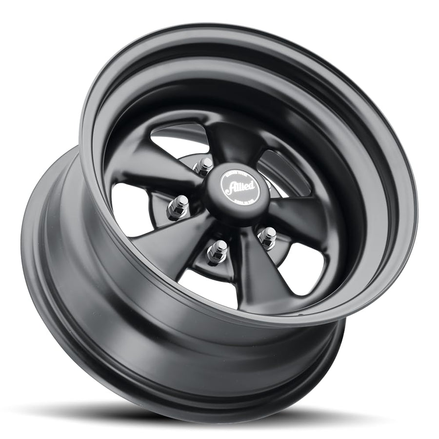 SUPER SPOKE Allied Wheel Components MATTE BLACK 15X8 5X4.5/4.75 (4.25"BS)