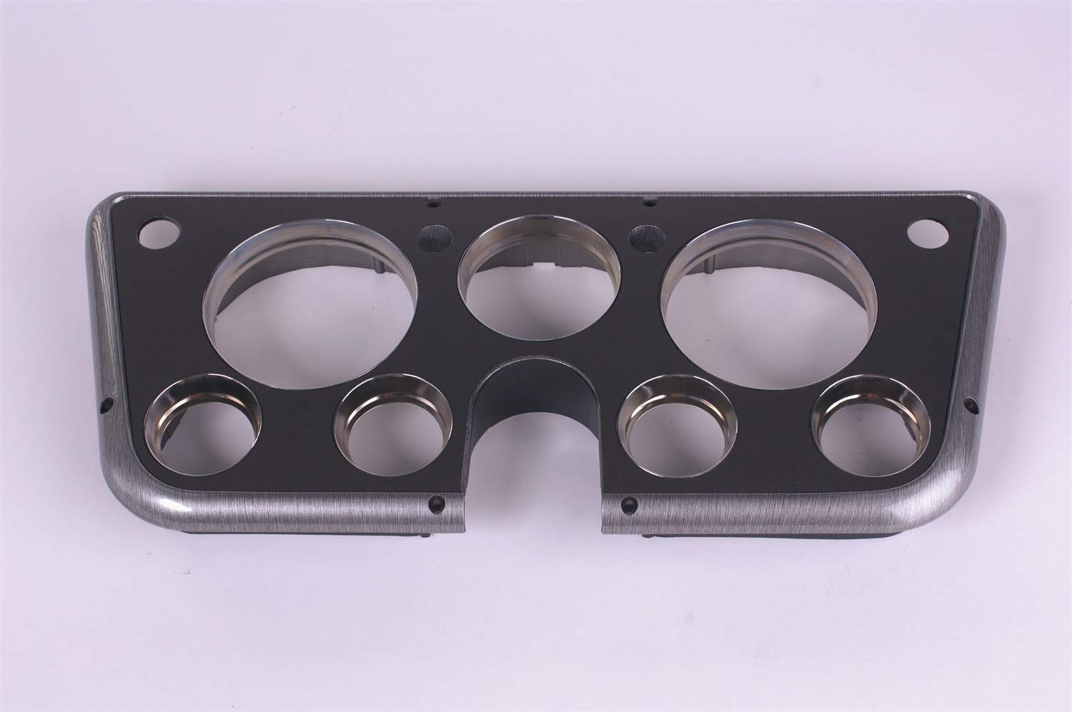 Clayton Performance Products Lokar 6772-B Gauge Bezel (67-72 GM) Truck Black Brushed Aluminum, 1 Pack