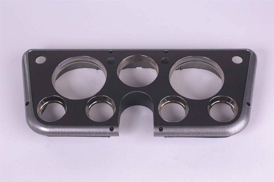 Clayton Performance Products Lokar 6772-B Gauge Bezel (67-72 GM) Truck Black Brushed Aluminum, 1 Pack