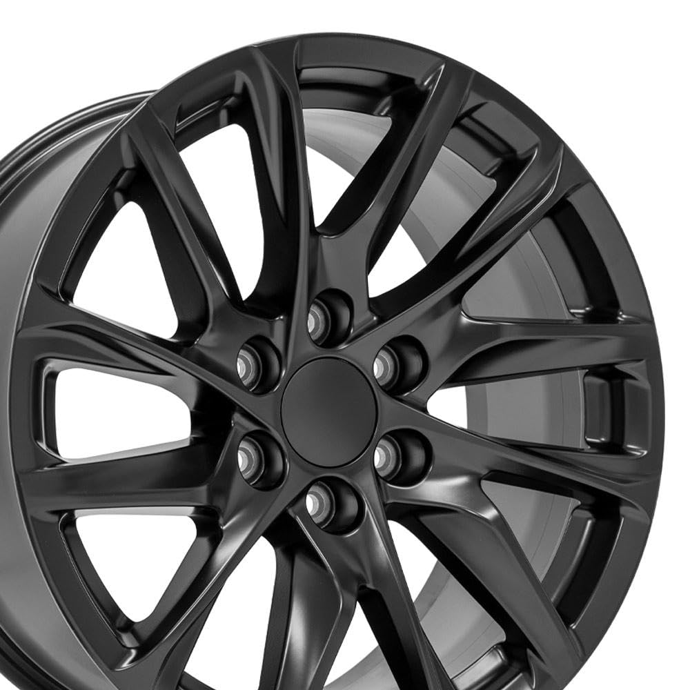 20 Inch OE Wheels CA90 Rim Fits Escalade Style 6x139.7 20x9 Satin Black - Hollander 4875 (1)