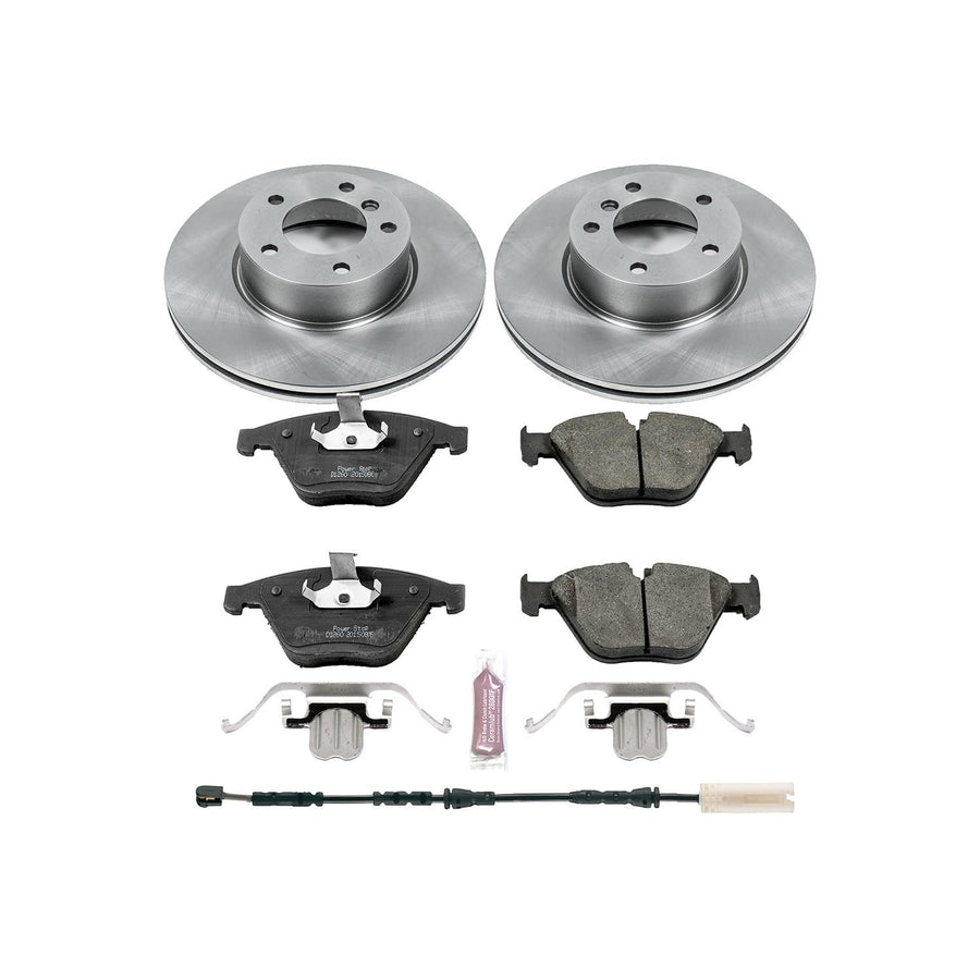 Power Stop KOE7026 Front Replacement Brake Kit-OE Brake Rotors & Ceramic Brake Pads For BMW X1 2013-2015 [Model Specific]