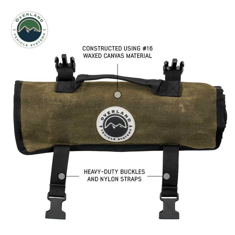 Wrench Tool Roll Overland Vehicle Systems #16 Waxed Canvas Storage Bags