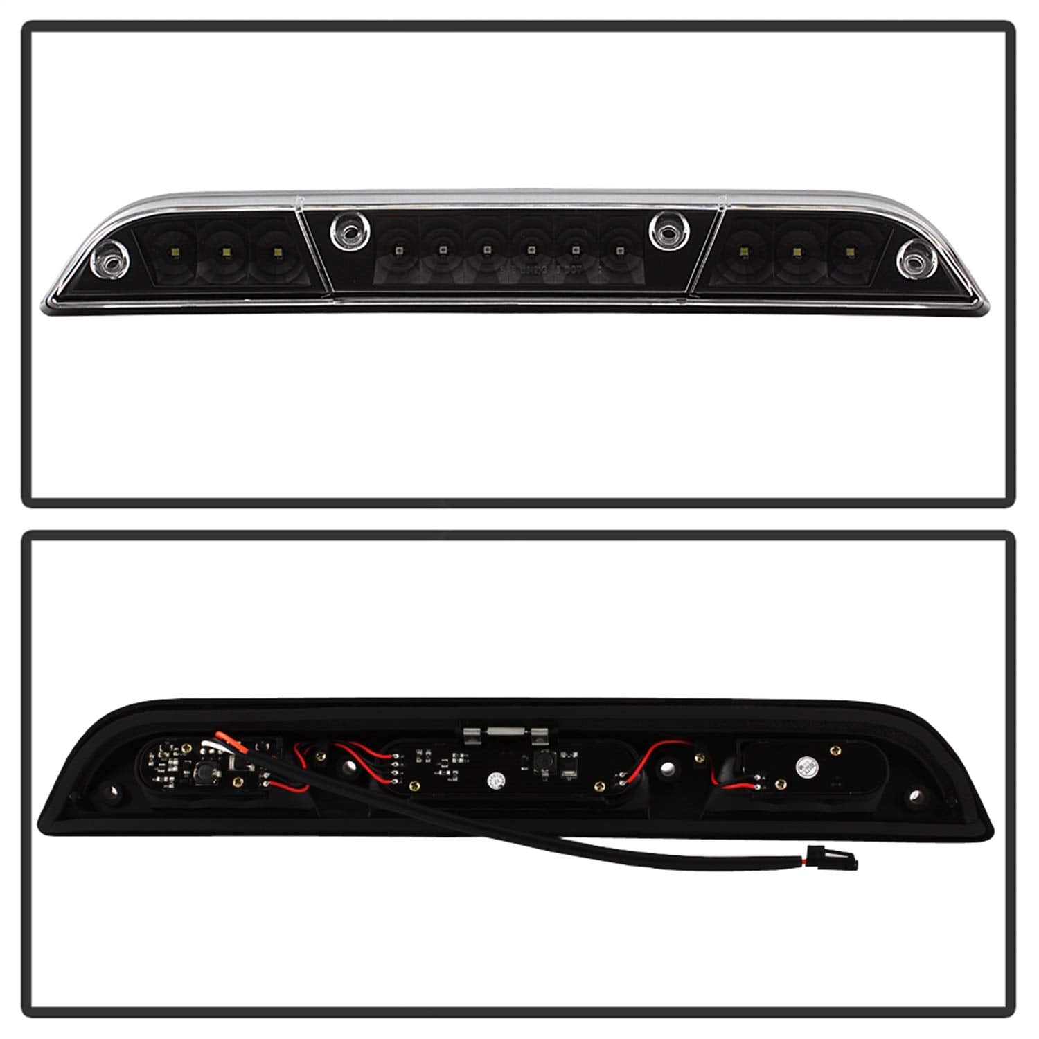 Tune 3Rd Brake Light Spyder Auto 9040849 Led Black Not Compatible with Factory Led Brake and Led Tail Light Models Tune 3Rd Brake Light