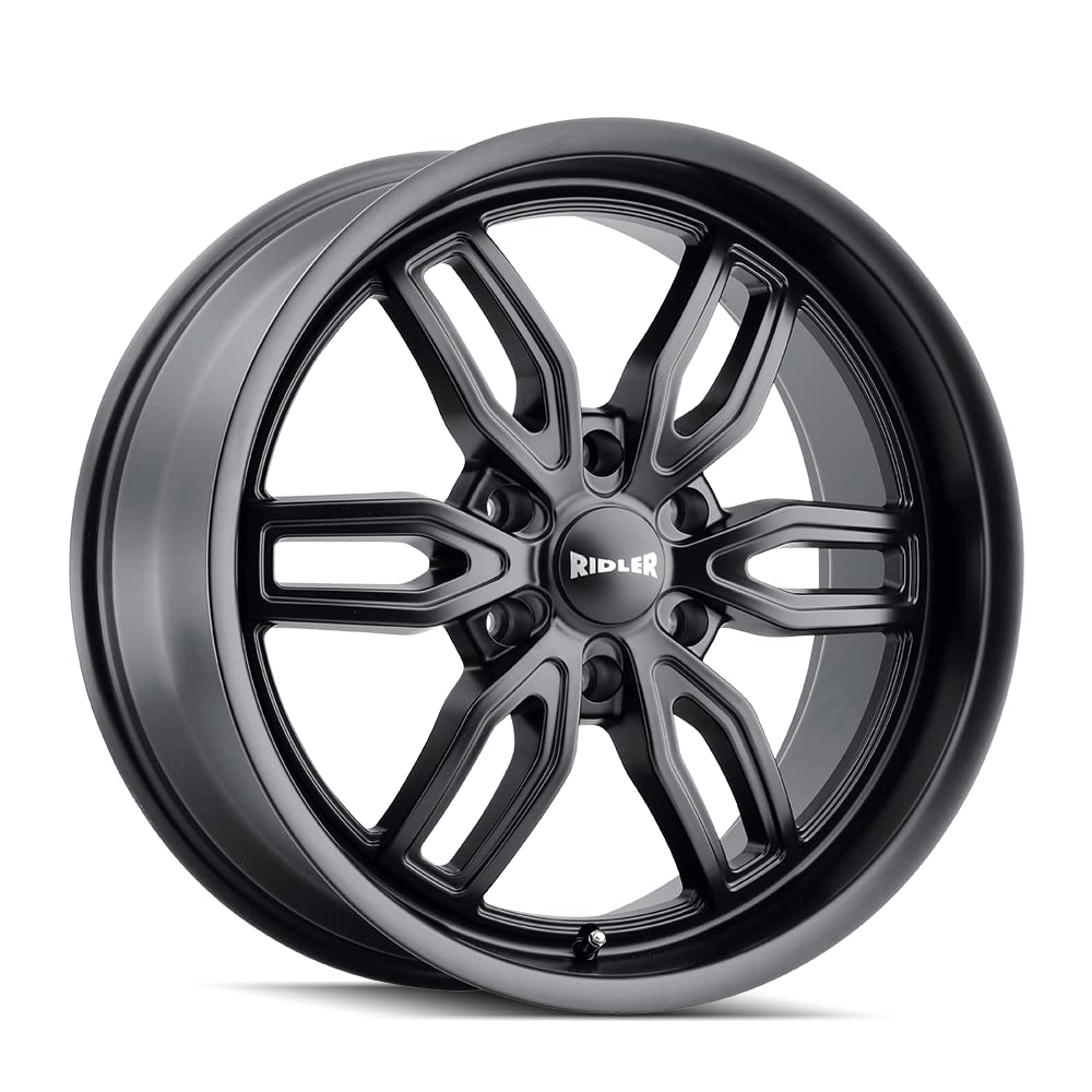 22x9.5 Ridler 609 6x5.5" +18mm Matte Black Wheel Rim 22" Inch