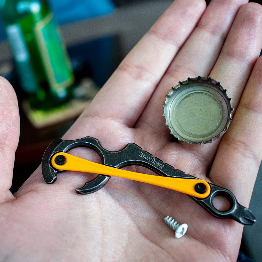 Kershaw Multi Tool Downforce, Lightweight for Keychain, Screwdriver, Bottle Opener, 8820