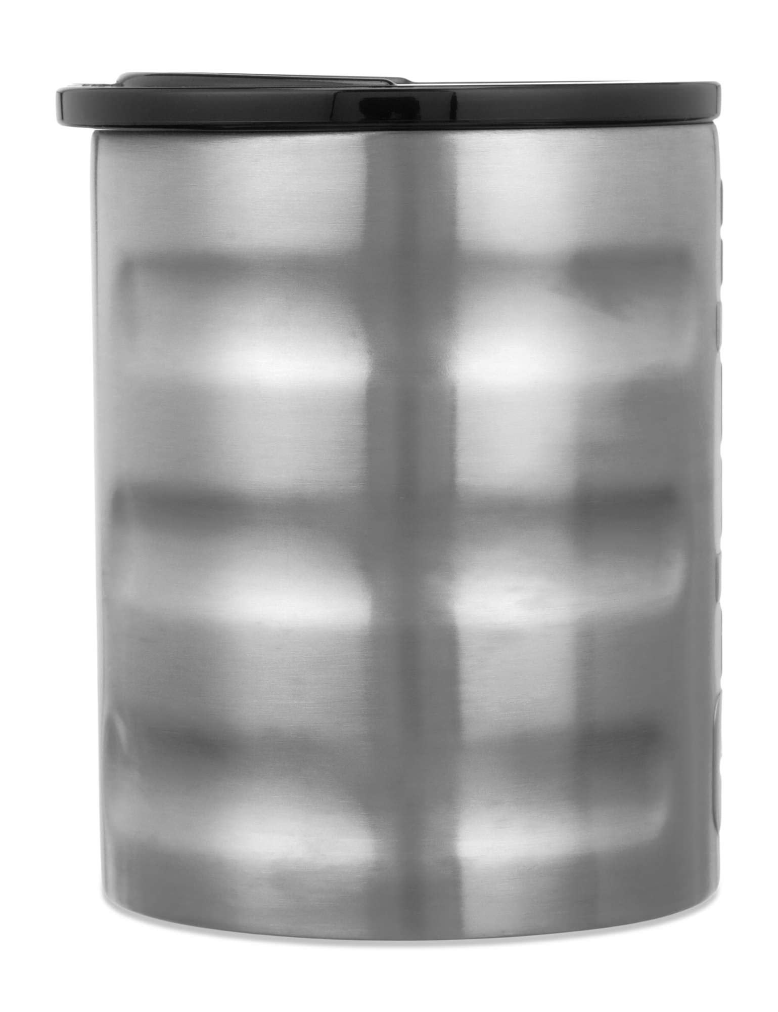 Camp Cup Grizzly Grip 11 oz | Stainless Steel |Vacuum Insulated with TwistTop Lid | Mug For Beach Camping Coffee Hiking Fishing Hunting Tea | Brushed