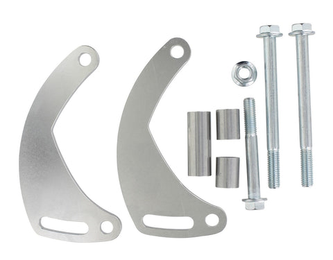 Alternator Bracket Powermaster Performance 860 Billet Aluminum Low Mount Driver Side Only For Use w/Dual 2 in. Spool Alternators