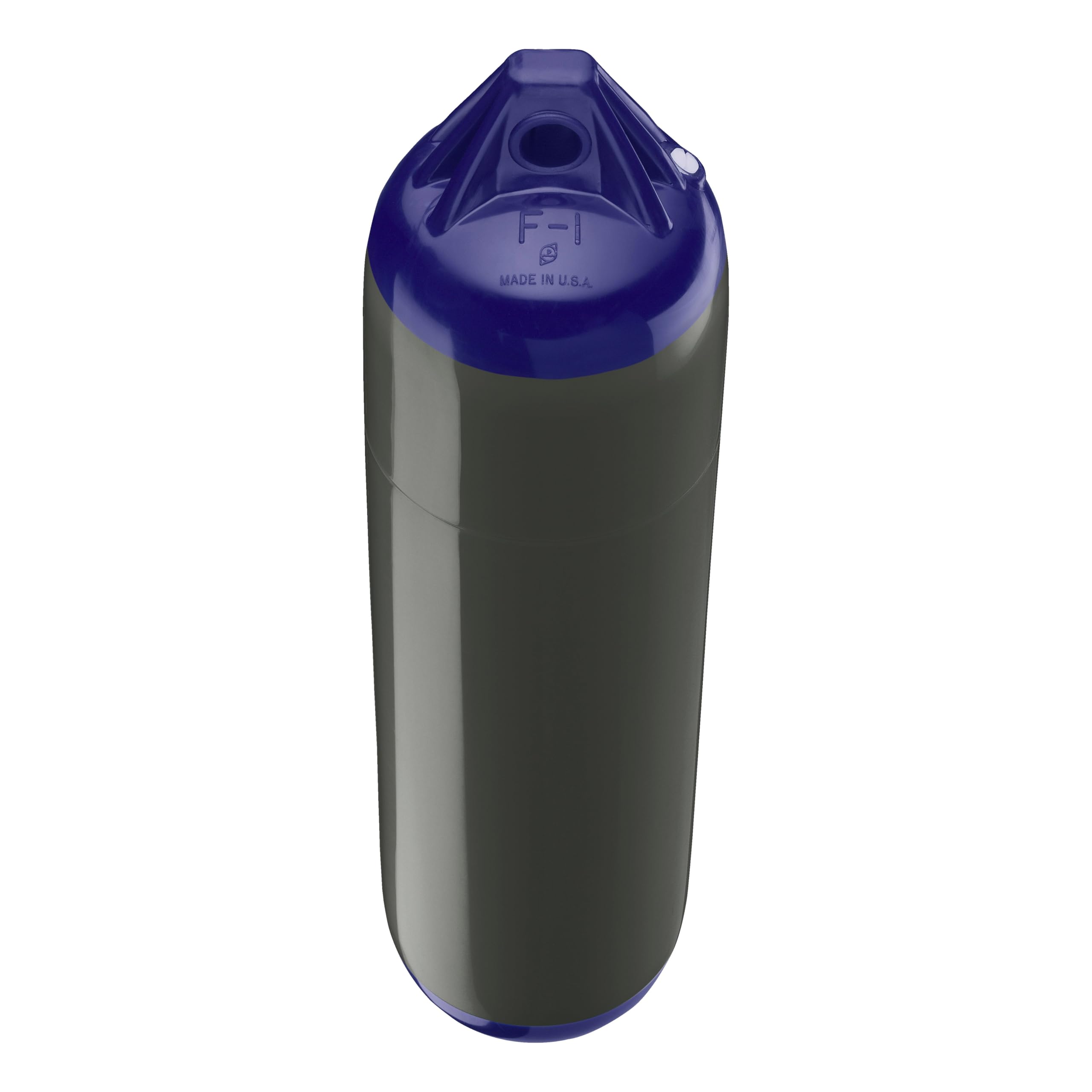 F-1 Standard Polyform Boat Fender Blue Ropehold - Graphite