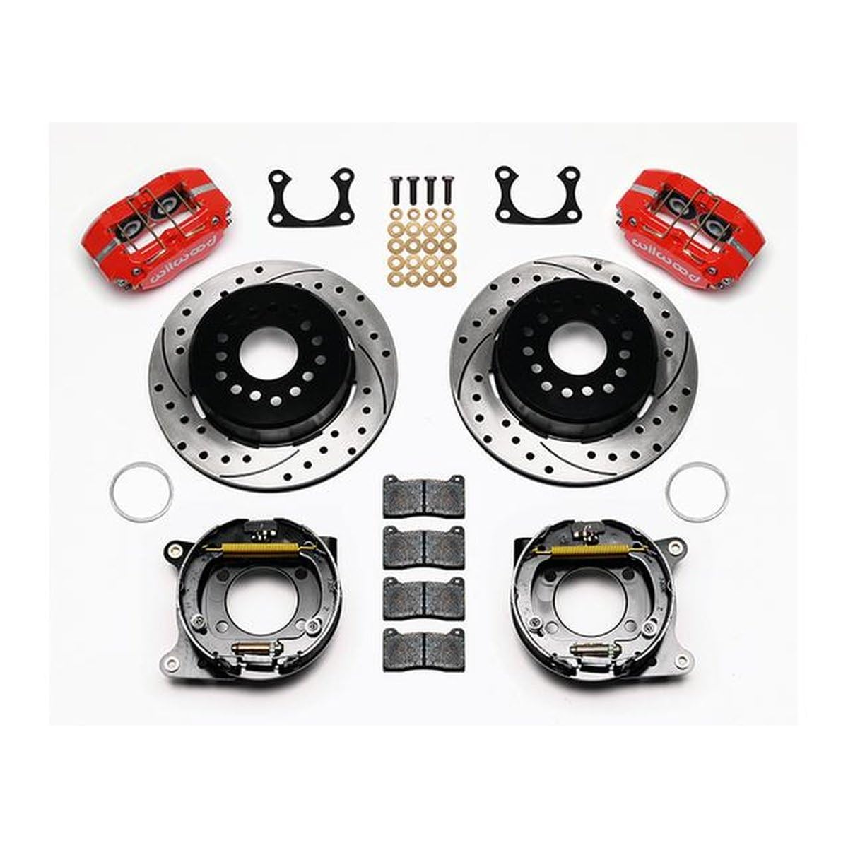 P/S DP-DB Brake Kit, Drilled, Red