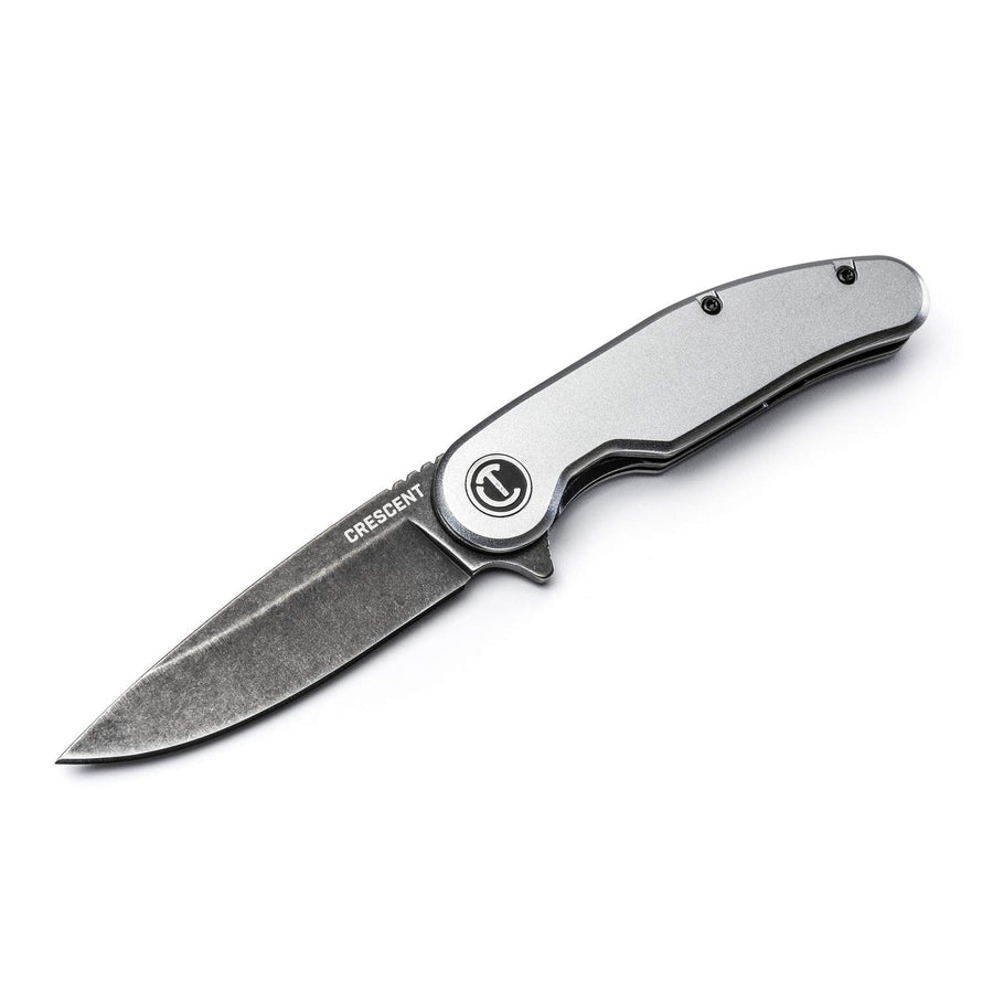 Crescent 3-1/4 Inch Aluminum Handle Drop Point Pocket Knife - CPK325A