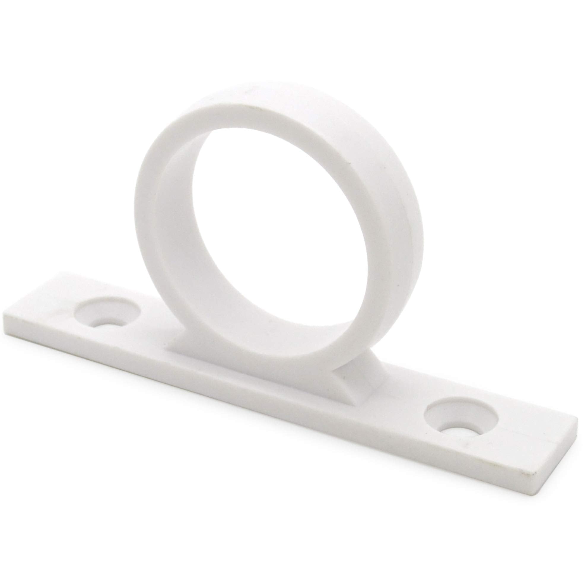Dura Faucet RV Shower Hose Guide Ring DF-SA155-WT - Mounting Screws Included (White)