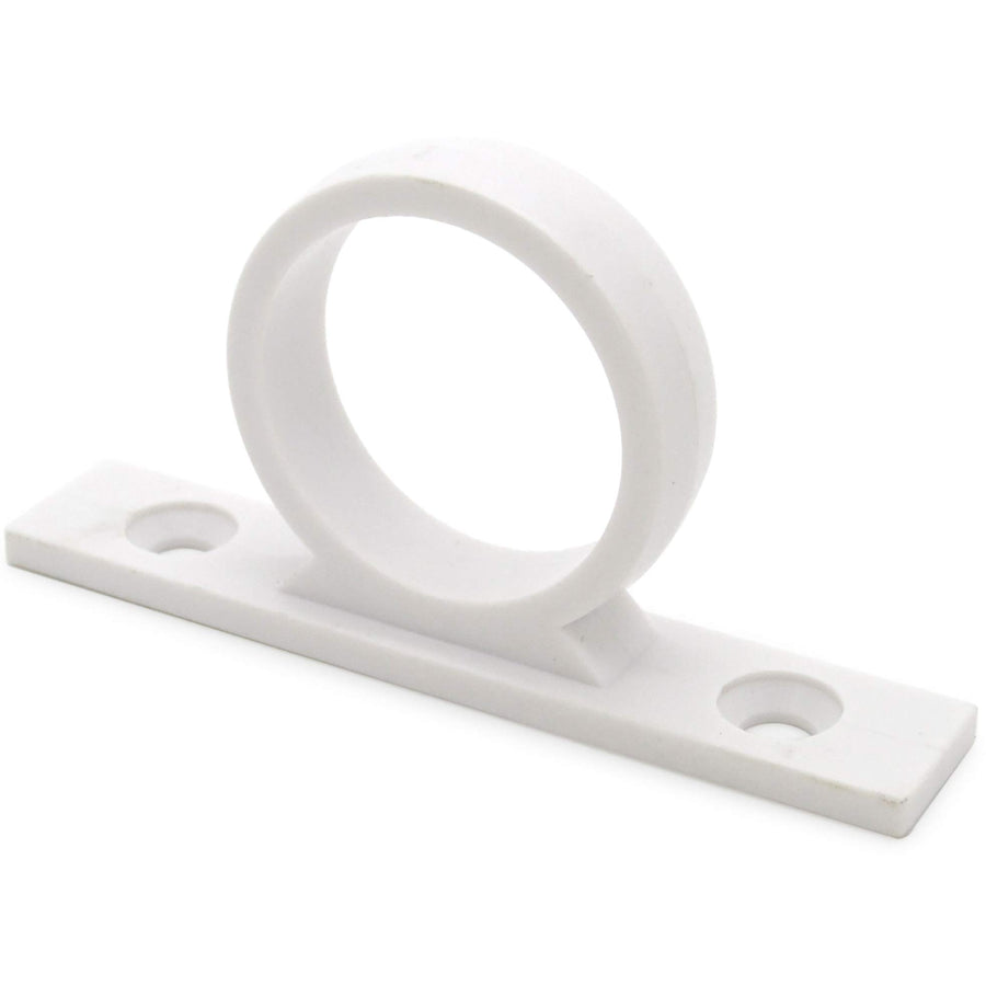 Dura Faucet RV Shower Hose Guide Ring DF-SA155-WT - Mounting Screws Included (White)